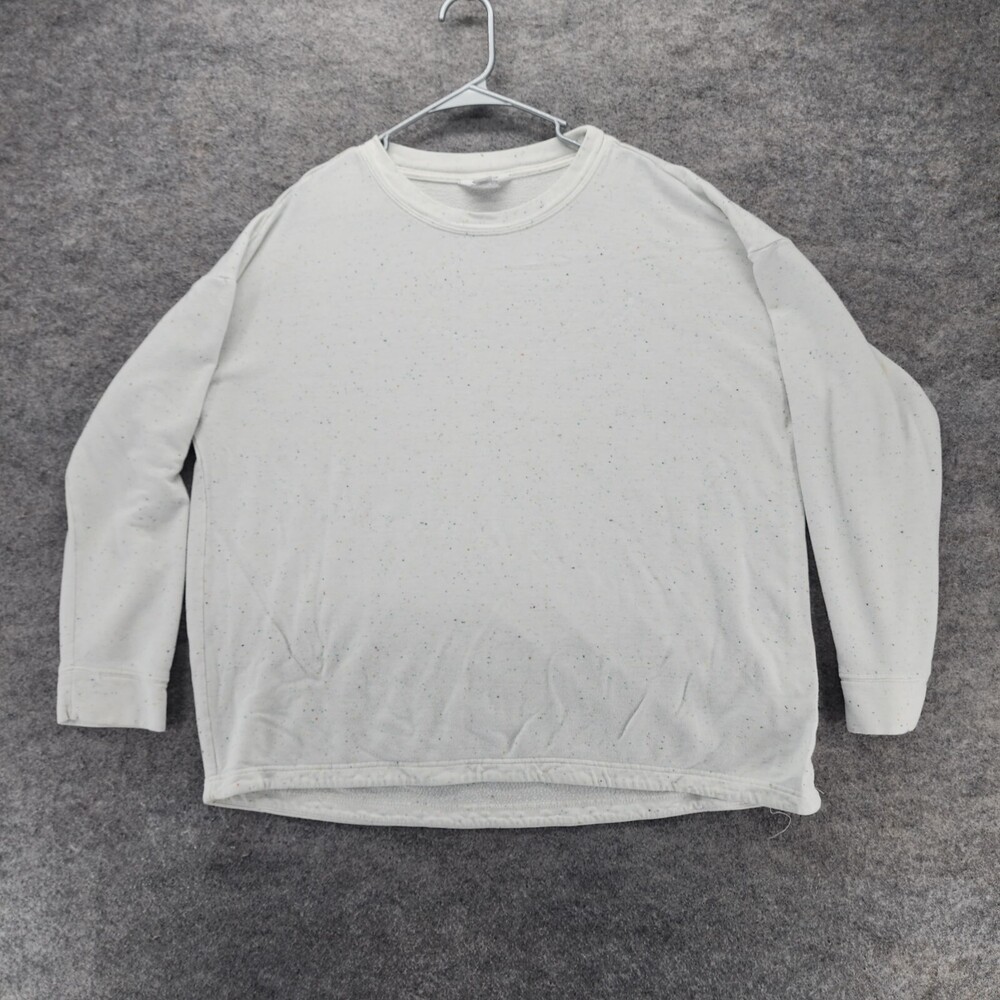 Three Dots Sweatshirt Womens Long Long Sleeve White
